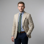 Men’s Blazer with Peak Lapels and Patch Pockets 3