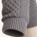 Men’s Cable Knit Sweater with Button Placket 3