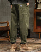 Men’s Cargo Pants with Patch Pockets and Belt Detail 1