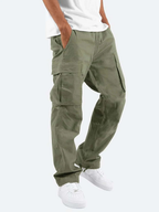 Men’s Cargo Pants with Zippered Pockets Military Green