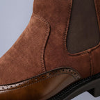 Men’s Chelsea Boots with Brogue Detailing
