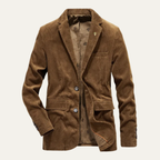 Men’s Corduroy Blazer with Button Closure 1
