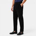 Men’s Corduroy Pleated Trousers with Cuffed Hems 3