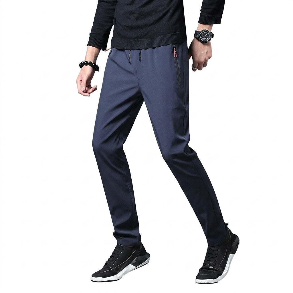Men’s Jogger Pants with Zip Pockets Dark Blue