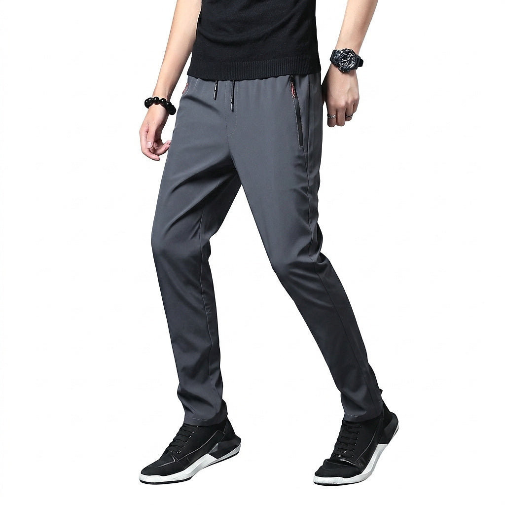 Men’s Jogger Pants with Zip Pockets Dark Gray