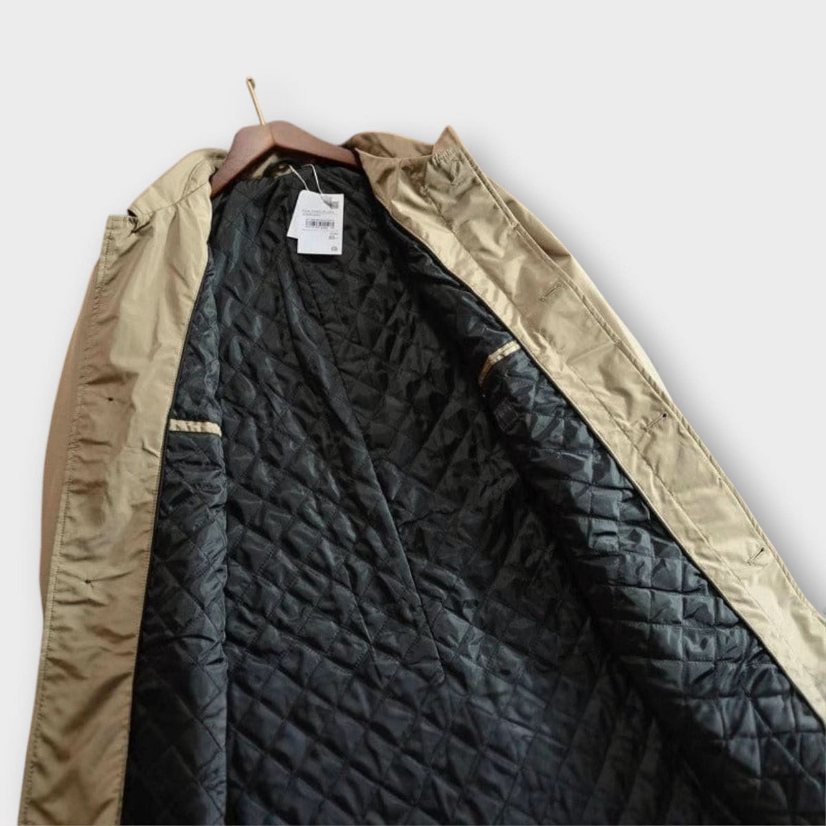 Men’s Mid-Length Button-Front Coat with Point Collar 2