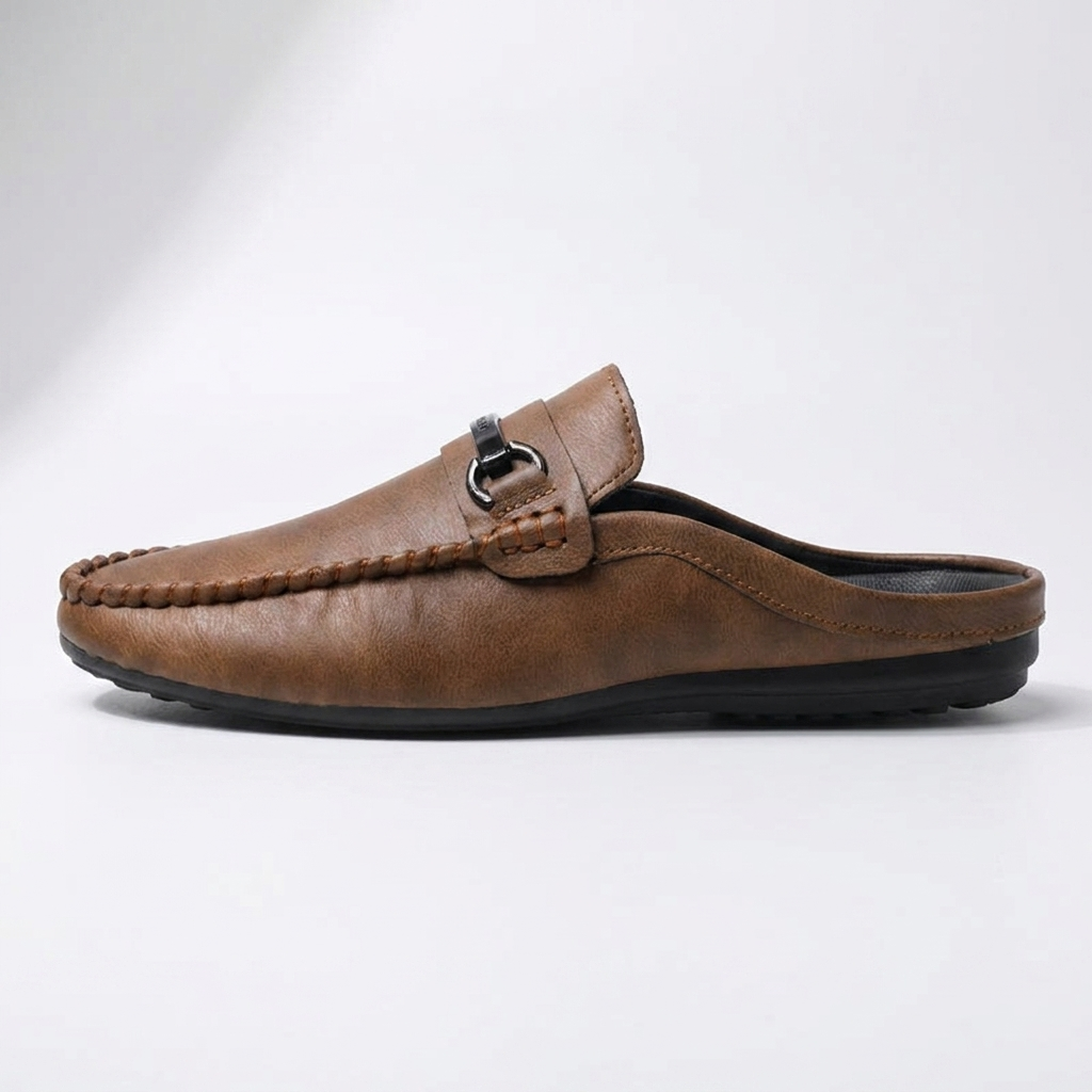 Men’s Mules with Metal Hardware Detail 1