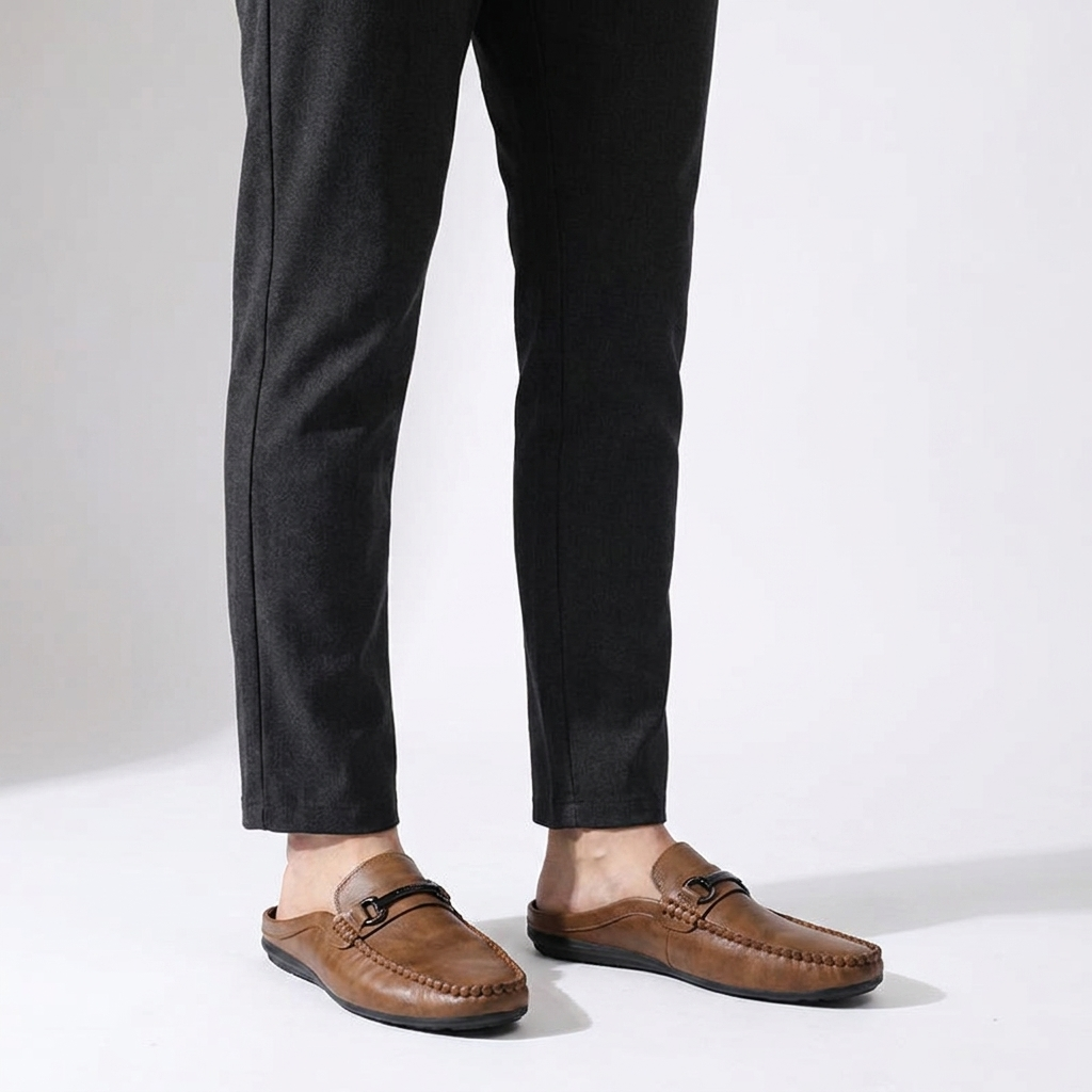 Men’s Mules with Metal Hardware Detail 3