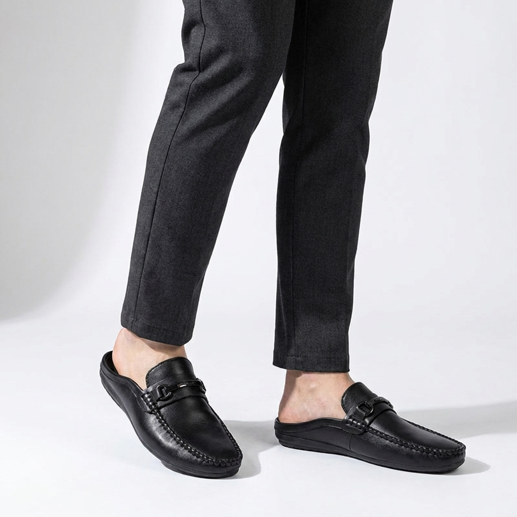 Men’s Mules with Metal Hardware Detail 6
