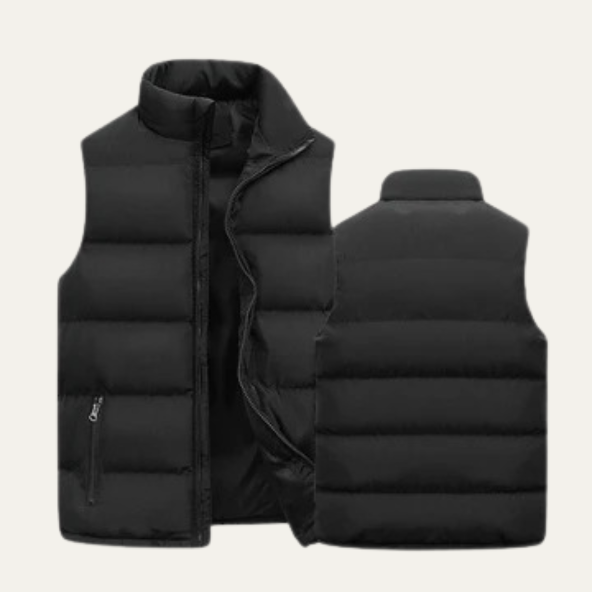 Men’s Padded Puffer Vest with Zip Pockets 2