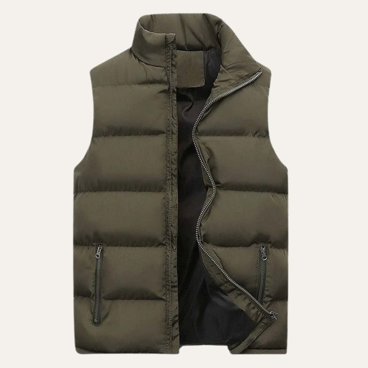 Men’s Padded Puffer Vest with Zip Pockets 3