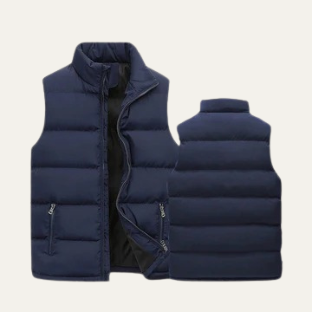 Men’s Padded Puffer Vest with Zip Pockets 6