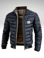 Men’s Quilted Bomber Jacket with Flap Pockets 1