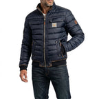 Men’s Quilted Bomber Jacket with Flap Pockets Marine
