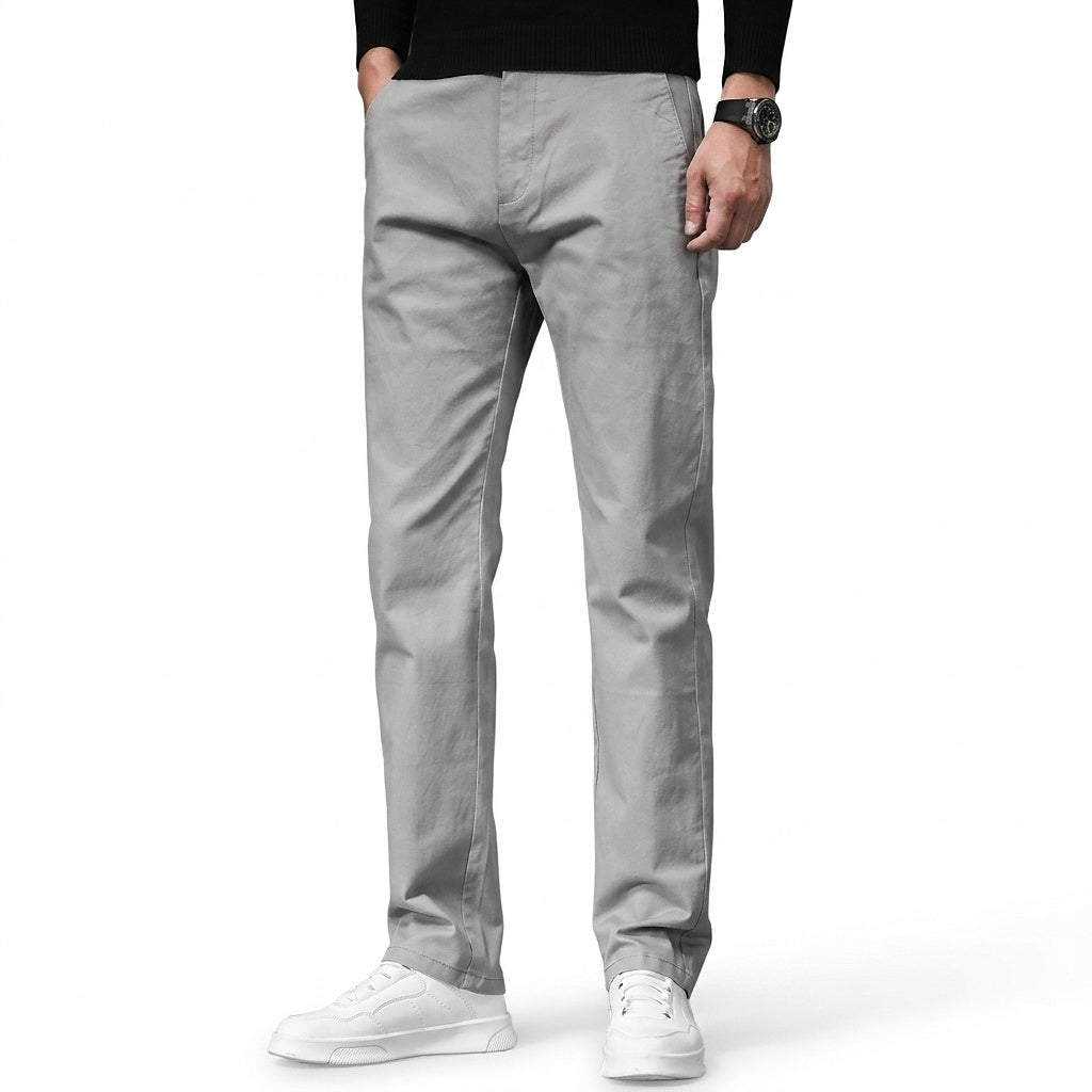 Men’s Regular Fit Chino Pants Grey