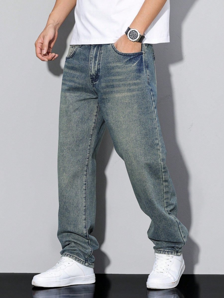 Men’s Relaxed Fit Denim Jeans 10