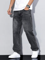 Men’s Relaxed Fit Denim Jeans Dark Gray
