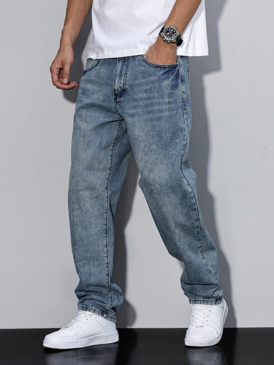 Men’s Relaxed Fit Denim Jeans Denim