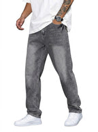 Men’s Relaxed Fit Denim Jeans Gray