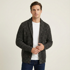 Men’s Shawl Collar Ribbed Knit Cardigan 4