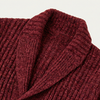Men’s Shawl Collar Ribbed Knit Cardigan 7