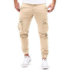 Men’s Slim Fit Cargo Jogger Pants Beige