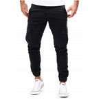 Men’s Slim Fit Cargo Jogger Pants Black