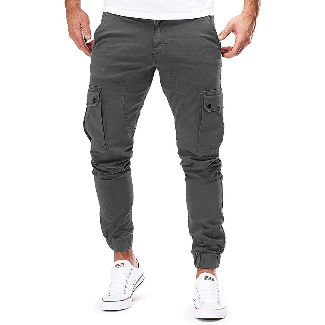 Men’s Slim Fit Cargo Jogger Pants Dark Gray
