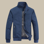 Men’s Stand Collar Zip-Up Bomber Jacket 7