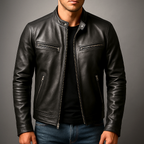 Men’s Stand Collar Zip-Up Jacket 3