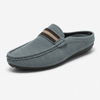 Men’s Suede Moccasin Slip-On Loafers Blue