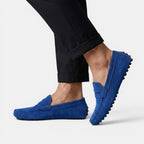 Men’s Suede Penny Loafers 10