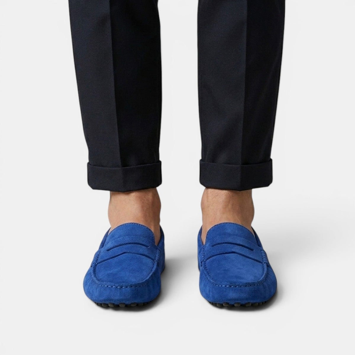Men’s Suede Penny Loafers 11