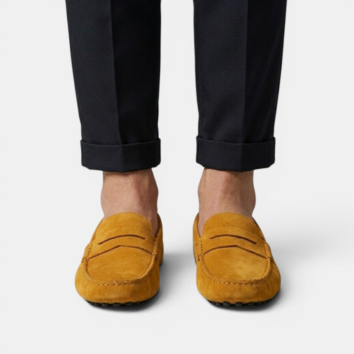 Men’s Suede Penny Loafers 14