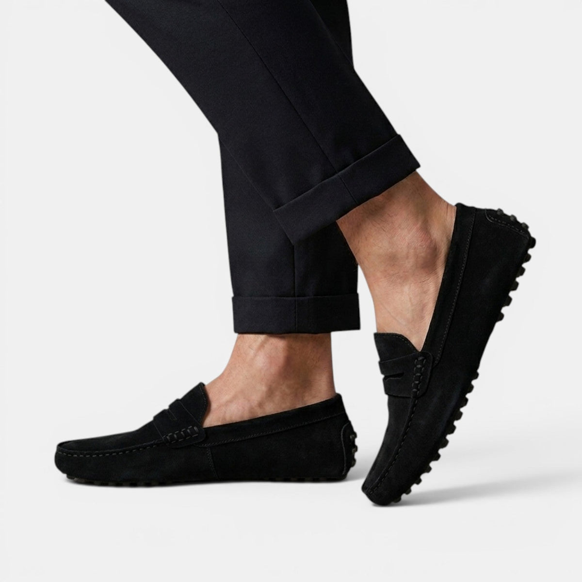 Men’s Suede Penny Loafers 4