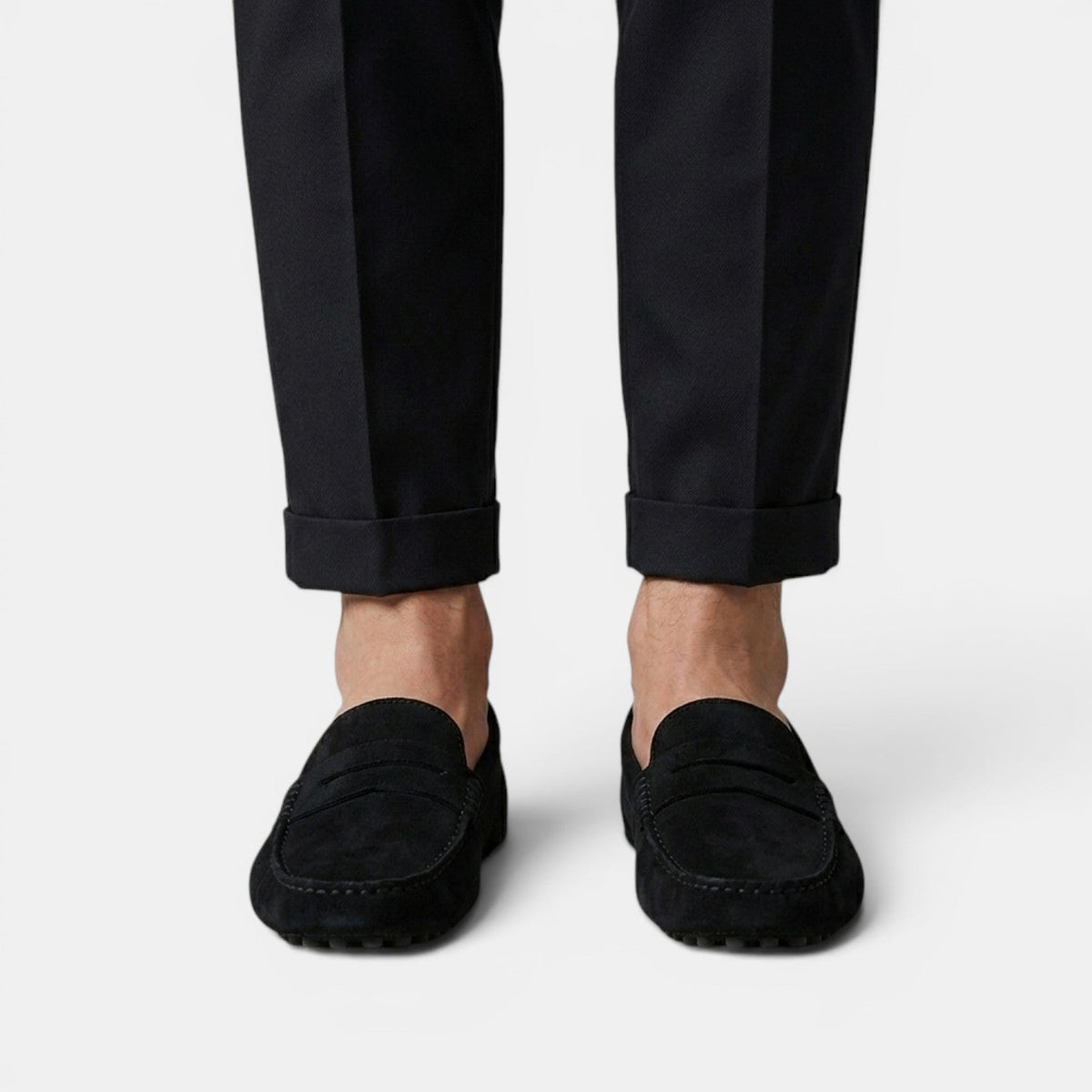 Men’s Suede Penny Loafers 5