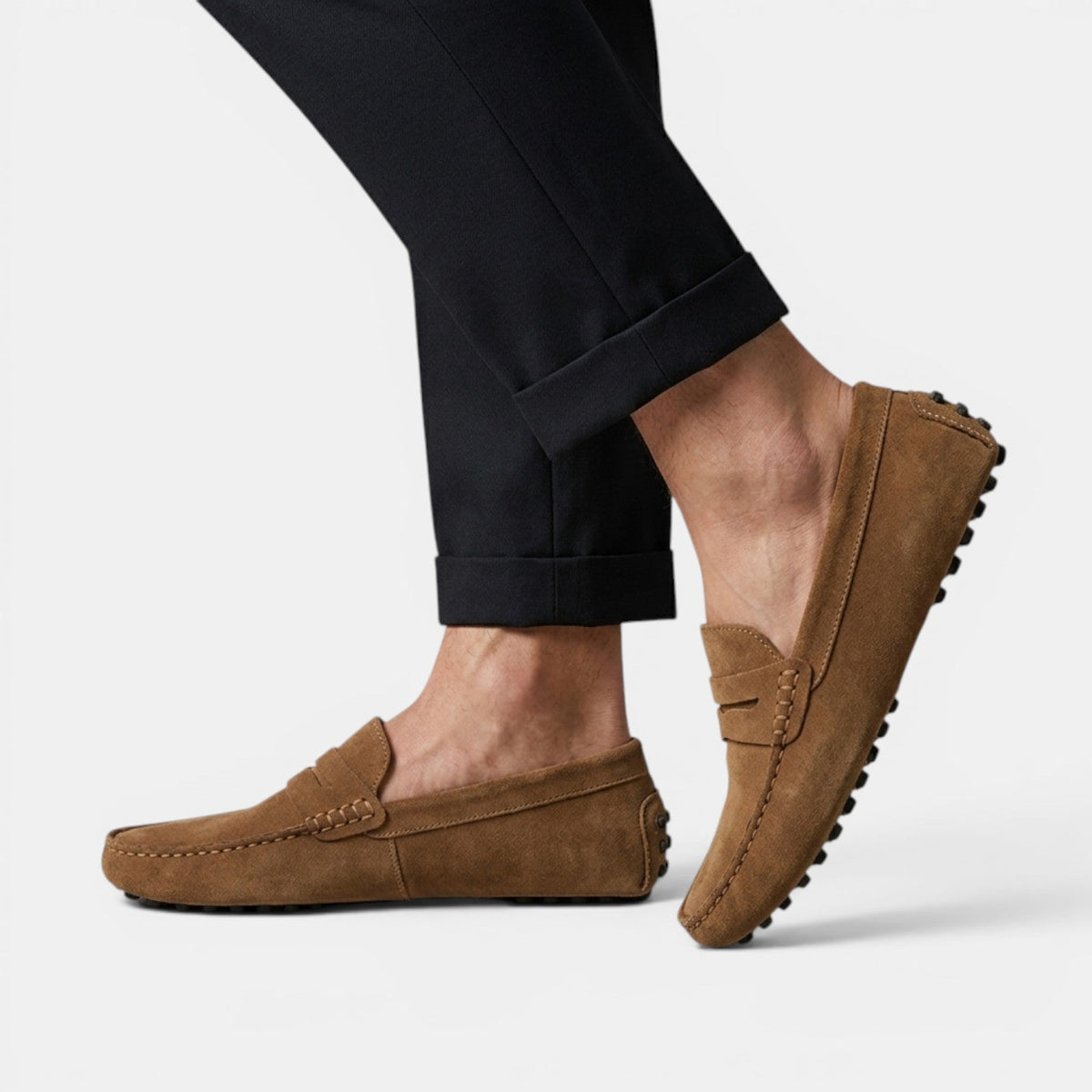 Men’s Suede Penny Loafers 7