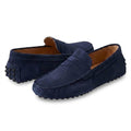 Men’s Suede Penny Loafers Navy