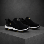 Men’s Suede Slip-On Outdoor Shoes Black