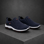 Men’s Suede Slip-On Outdoor Shoes Navy Blue