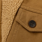 Men’s Utility Jacket with Fleece Lining and Button Closure 2