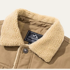Men’s Utility Jacket with Fleece Lining and Button Closure 3