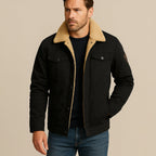 Men’s Utility Jacket with Fleece Lining and Button Closure 4