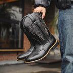 Men’s Western Boots with Embroidered Shaft 4