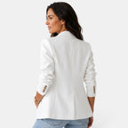 Women’s Double Button Blazer with Peak Lapels 2