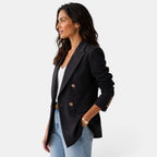 Women’s Double Button Blazer with Peak Lapels 3