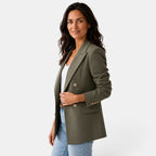 Women’s Double Button Blazer with Peak Lapels 5