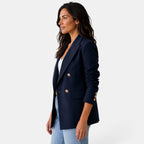 Women’s Double Button Blazer with Peak Lapels 7