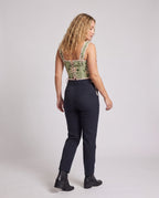 Women’s Floral Print Corset Top with Ribbon Ties 4