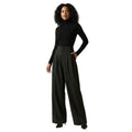 Women’s High-Waisted Wide Leg Trousers Black